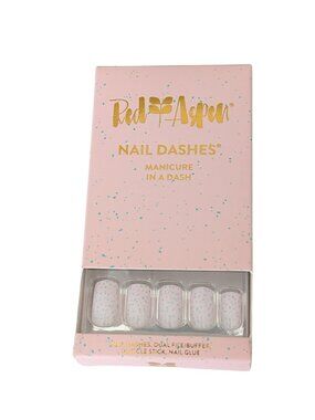 Red Aspen Press On Nails SWEET TOOTH ELODIE Medium Square Nail Dashes